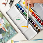 MEEDEN Empty Travel Watercolor Palette: Portable Watercolor Palette Tin - Image 6