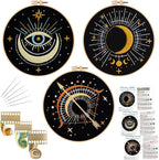 Louise Maelys 3 Set Tarot Moon Embroidery Kits by LouiseMaelys