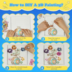 DIY Vase Mosaic Painting Kit, DIY Mosaic Arts and Craft Kits - Image 4