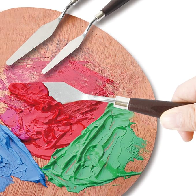CONDA Palette Knife Painting Stainless Steel Spatula Palette Knife Oil Paint - Image 6