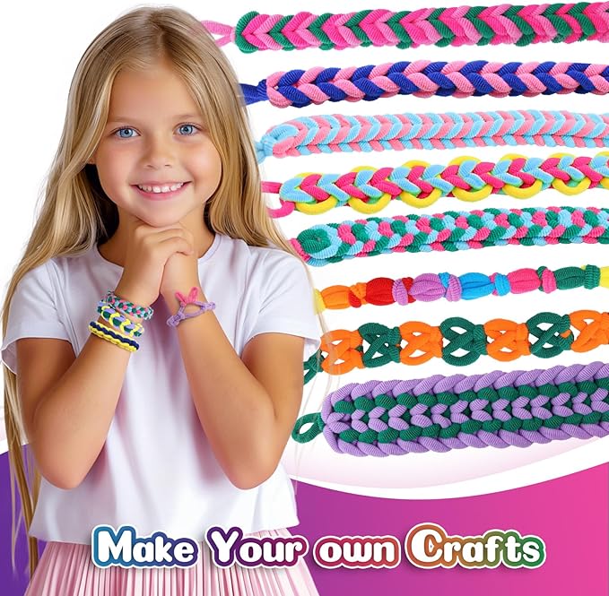 DDAI Bracelet Making Toys Refill Loops Elastic Cloth Band - Image 6
