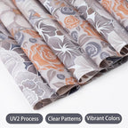 DKTIE Vintage Nature Art Tile Seamless Pattern Bathroom Window Privacy Film - Image 8
