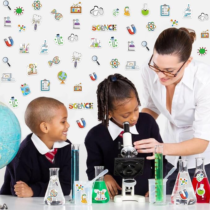 300Pcs Science Foam Stickers, Self-Adhesive Chemistry Biology Physics Stickers - Image 3