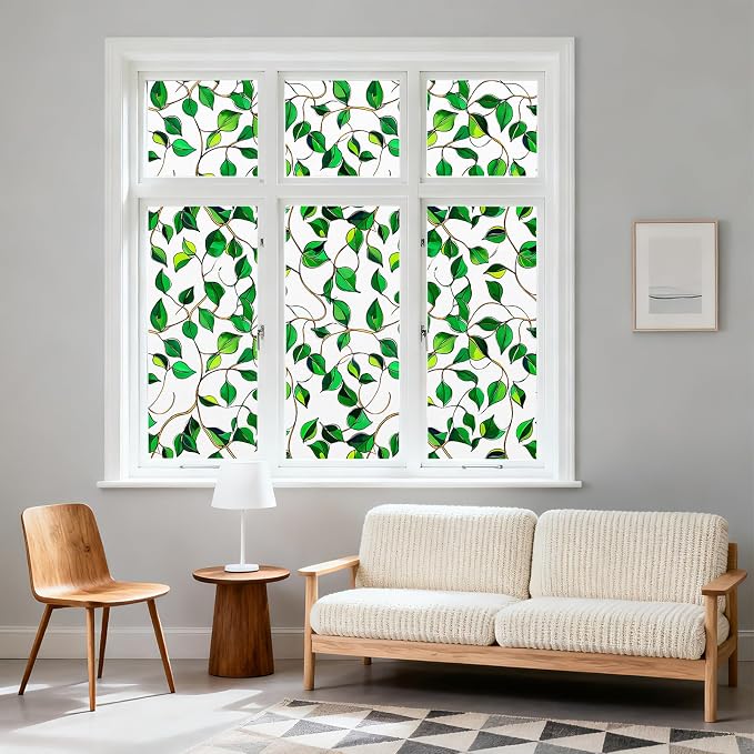 Kromapolis Privacy Window Film Frosted Glass Static Cling, Front Door Heat UV - Image 2