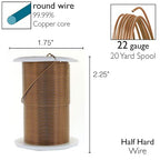 The Beadsmith Wire Elements 22-Gauge Lacquered Tarnish-Resistant Copper Wire - Image 4