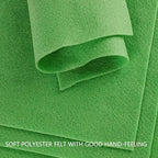 Jtnohx Color Felt, Soft Felt Sheets, 1.4mm Thick 8"x12" Handicraft Felt Fabrics - Image 6