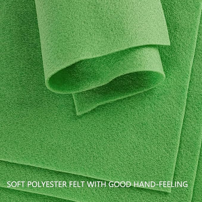 Jtnohx Color Felt, Soft Felt Sheets, 1.4mm Thick 8"x12" Handicraft Felt Fabrics - Image 6