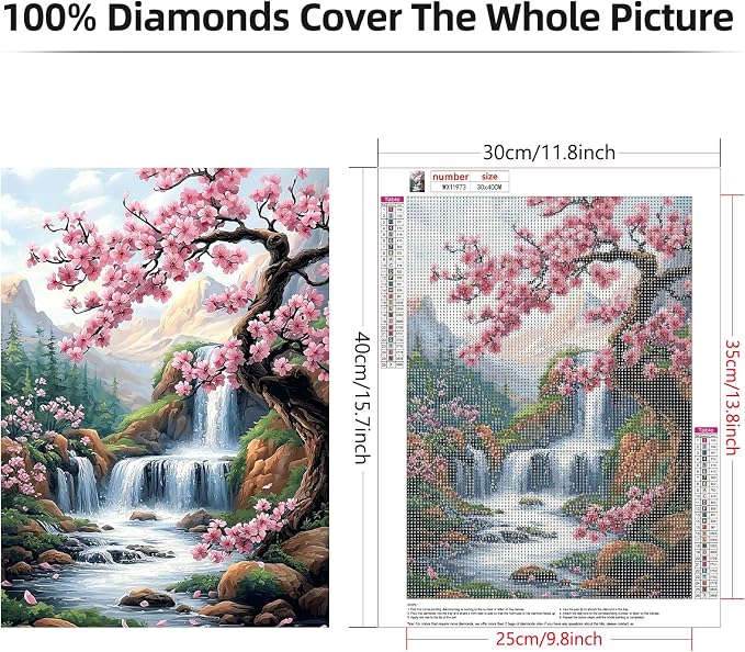 Lxmsja Cherry Blossoms Diamond Art Kits - Image 6