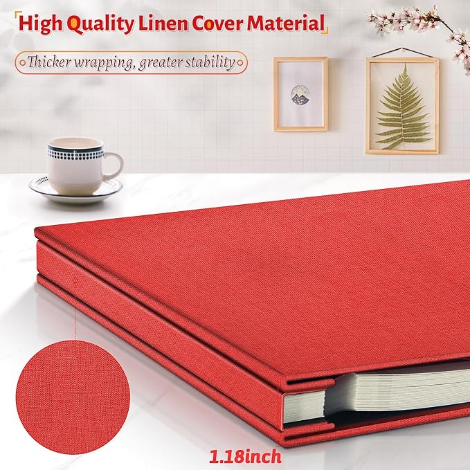 Artfeel Photo Album Self Adhesive Scrapbook, 60 Pages Large Photo Book - Image 5