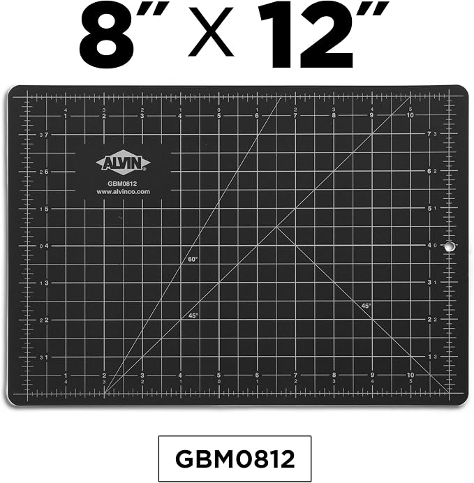 ALVIN GBM Self-Healing Cutting Mat 8.5 x 12 inch | Double-Sided Green/Black | - Image 2