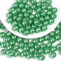 150pcs Christmas Green 12mm Pearl Beads by chuyau