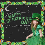 FYSUIMU 65.6 Ft St. Patrick's Day Bulletin Board Borders Green Shamrock Clover - Image 6