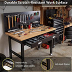 39.4" Workbench with Drawer and Pegboard - Image 5
