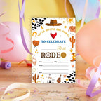 Cowboy 1st Birthday Invitations, 25 Double-Sided Invitation Cards - Image 6