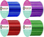 Mandala Crafts 13 Gauge Rainbow Anodized Aluminum Craft Wire, 240 FT | Colored by MandalaCrafts