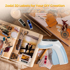 Zodzi Embossing Label Maker, Vintage Embossed Label Maker Machine - Image 5