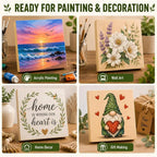 Unfinished Wood Blocks for Crafting, 4 Pack 6 x 6 x 1 Inch Solid Pine Wood - Image 7