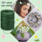 Syhood 1345 Feet Floral Vine Bind Wire Rustic Wrapping Wire - Image 4