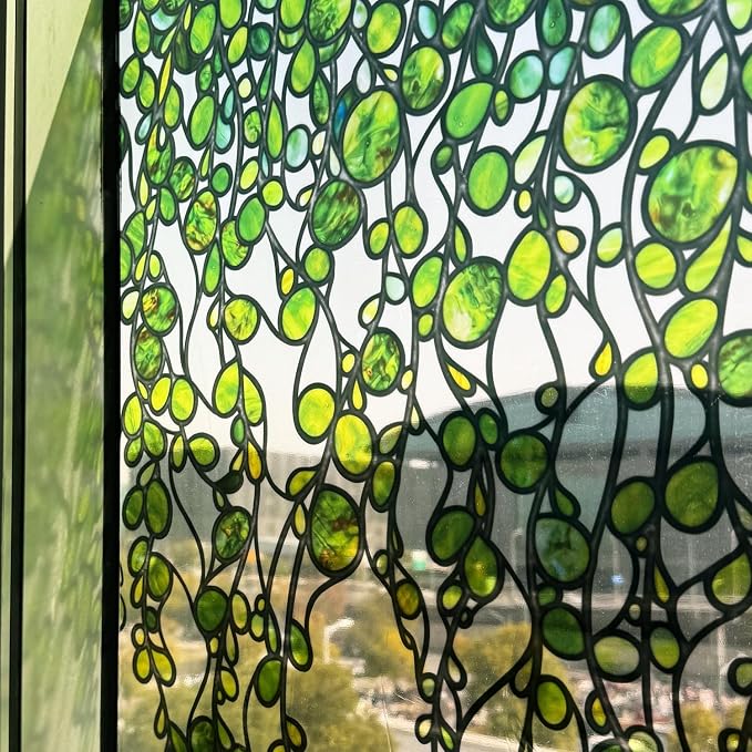 Original Hand Drawn Faux Stained Glass Window Hanging Clings - Image 7