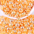2000PCS AB Color Imitation Half Round Pearls Bead Loose Beads Gems, Mixed Sizes by UYTRDVG