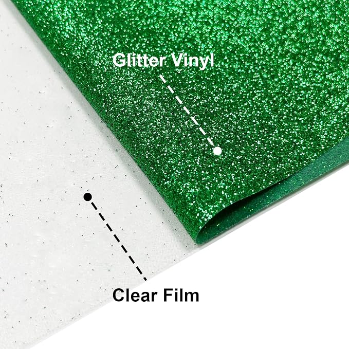 Glitter Iron On 12in X 8ft, HTV Heat Transfer Vinyl | Glitter HTV Easy to Cut & - Image 3
