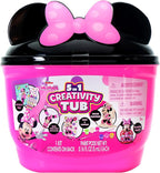 Disney Junior Minnie Mouse 5 in 1 Creativity Tub, 50-Piece Paint and Color by TaraToys