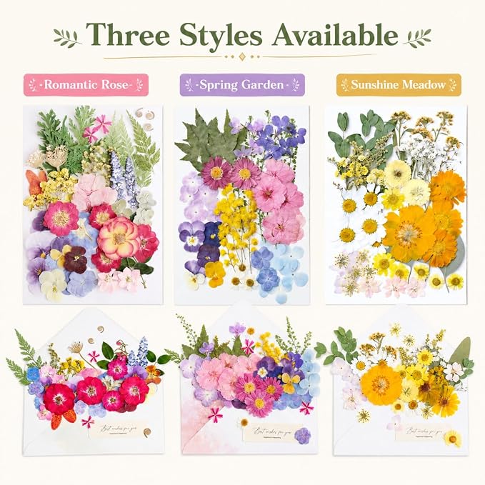 Pressed Dried Flowers for Crafts, Wedding DIY, Jewelry Making, Scrapbooking & - Image 7