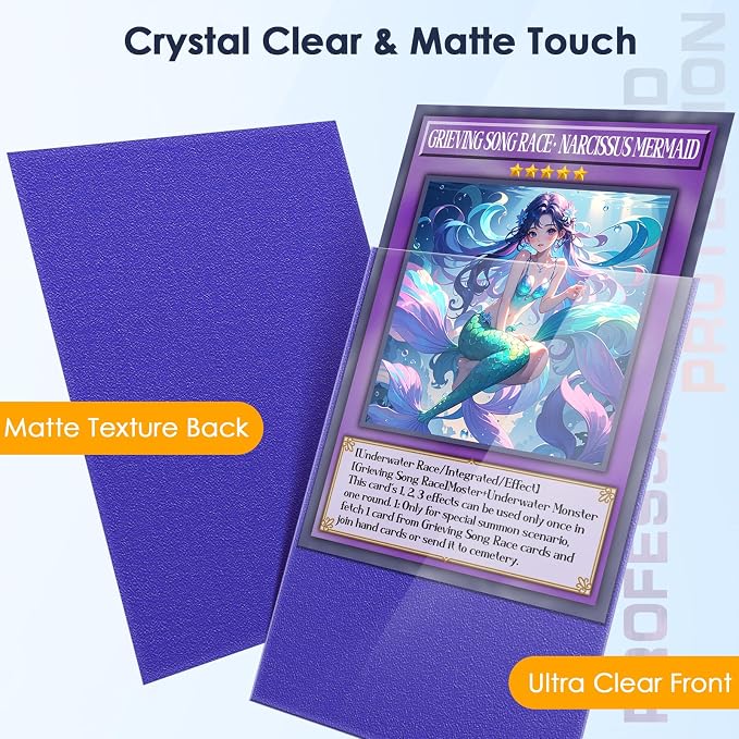 Kitoyz 500 Pcs Card Sleeves for Trading Card, Matte Card Sleeves Deck Card - Image 2