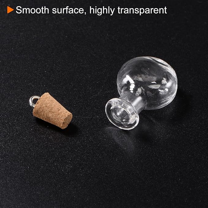 HARFINGTON 20pcs Mini Glass Bottles - Image 5