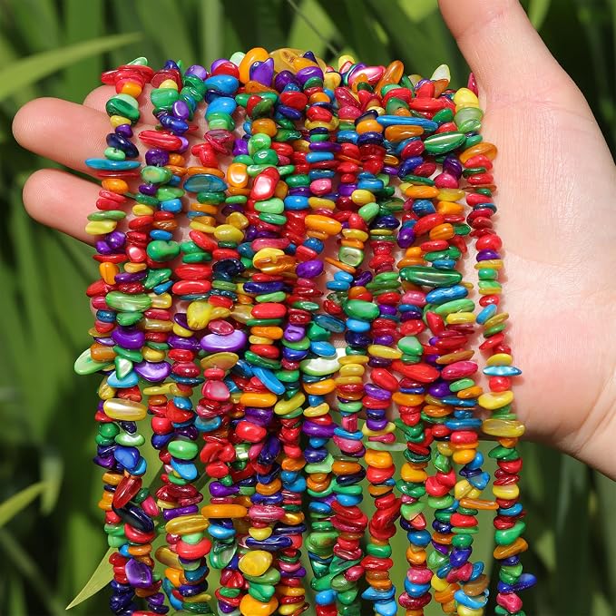 400pcs Natural Chip Shell Beads - Image 7