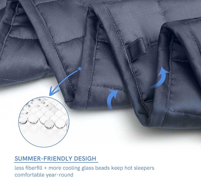 YnM Exclusive Cooling Weighted Blanket, Bed Blanket - Image 5