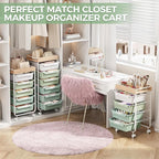 6 Drawer Rolling Cart for Craft Storage, Utility Drawer Organizer - Image 7