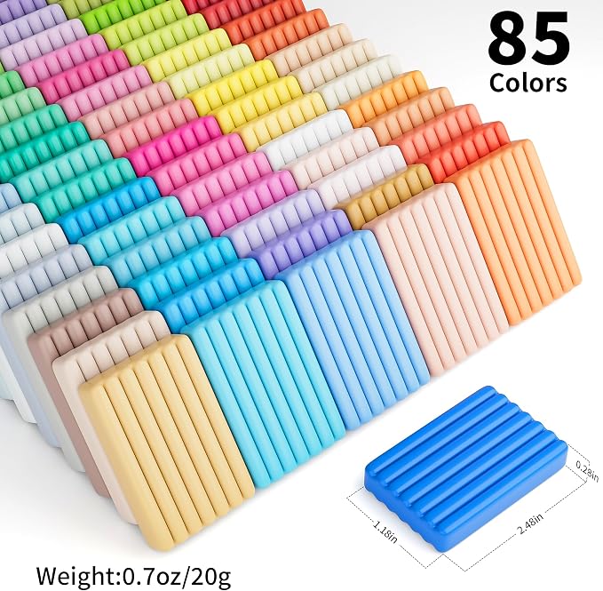 Aestd-ST Polymer Clay 85 Colors, Modeling Clay - Image 2