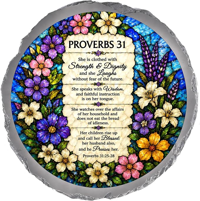 Magnolia Garden 10-Inch Proverbs 31 Bible Verse by DicksonsGifts