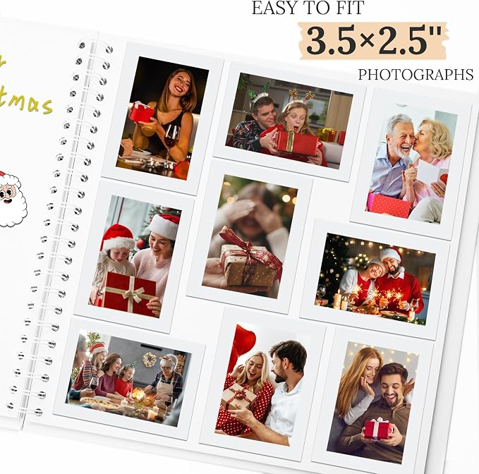 Scrapbook 10x10 Inch DIY Scrapbook Album Hardcover Kraft Paper 40 pages/20 - Image 4