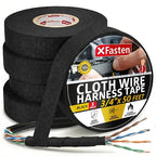 XFasten Wire Harness Tape, 3/4-Inch x 50-Foot, High Temp Wiring Loom Harness by XFasten