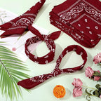 100 Pack Bandanas Unisex Paisley Bandanas Bulk Multi Purpose Cowboy Head Wrap - Image 5