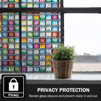Stained Glass Window Film, Rainbow Window Tint, Window Privacy Films, - Image 4