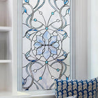 OHTMERU 3D Stained Glass Window Privacy Film, Heat Control UV Blocking Static by OHTMERU
