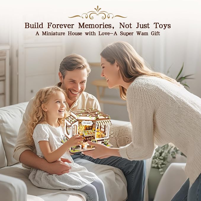 DIY Miniature House Kit- Miniature House Kit Adults Pet Shop Tiny House Kit - Image 5
