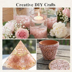JOHOUSE Rose Quartz Crystals, 1lb Pink Crushed Rose Quartz Chips Bulk Tumbled - Image 6