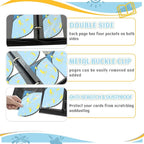 Trading Card Binder 4 Pocket, Card Binder 400 Pockels Card Book Holder Cards - Image 5