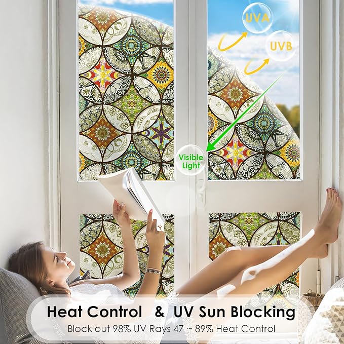 DKTIE Static Cling Decorative Window Film - Image 3