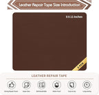 KING MOUNTAIN Leather Repair Patch, 2 Packs 9 x 11 Inches self Adhesive Leather - Image 4