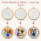 Zyrose Punch Needle Kit for Beginners – Modern Embroidery Kit - Image 3