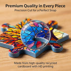 1000 Pieces Stained Glass Jigsaw Puzzle, Beautiful Tree of Life Art Puzzles - Image 3