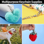 LEOBRO 480PCS Lobster Claw Clasps and Key Rings, Keychain Making Kit - Image 6