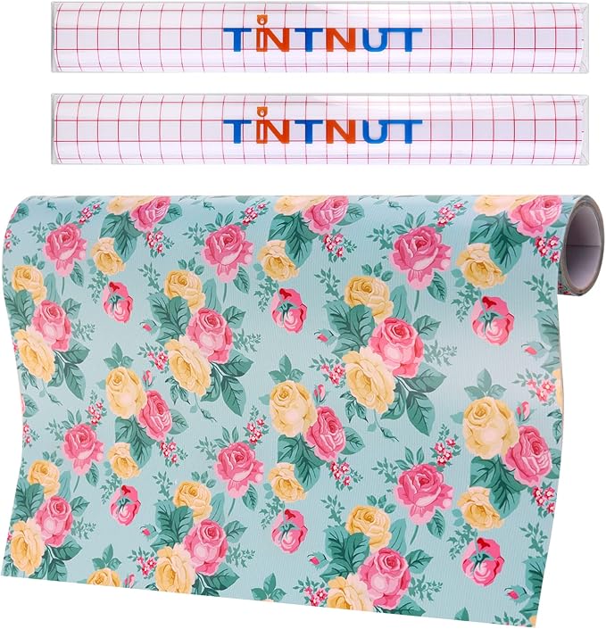 Tintnut Rose Permanent Vinyl Roll 12in x 5ft Valentine's Day Adhesive Vinyl | by Tintnut