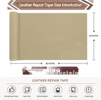 KING MOUNTAIN Leather Repair Patch, 16 x 60 Inches self Adhesive Leather Repair - Image 4