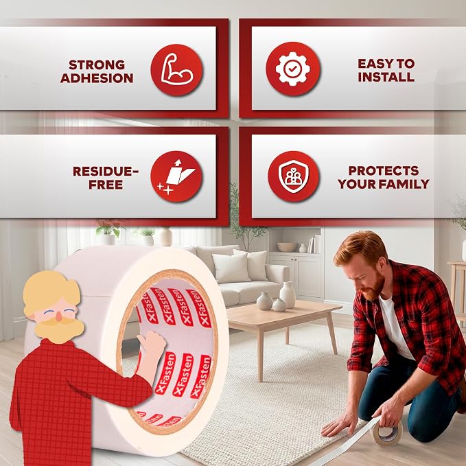 XFasten Double-Sided Carpet Tape - Image 2